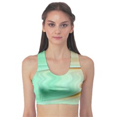 Gradient Green Orange Sports Bra