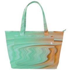 Gradient Green Orange Back Pocket Shoulder Bag  by ConteMonfrey