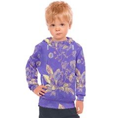 Flowers Petals Bouquet Stem Floral Pattern Kids  Hooded Pullover by Wegoenart