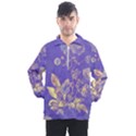 Flowers Petals Bouquet Stem Floral Pattern Men s Half Zip Pullover View1