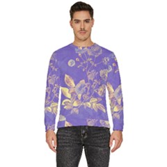 Flowers Petals Bouquet Stem Floral Pattern Men s Fleece Sweatshirt by Wegoenart