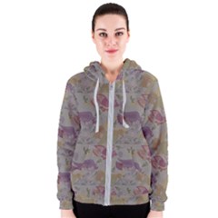 Pattern Armenian Birds Women s Zipper Hoodie by Gohar