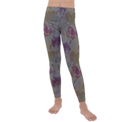 Pattern Armenian Birds Kids  Lightweight Velour Leggings by Gohar