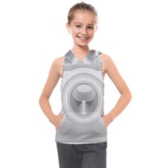 Washing Machine Cartoon Drawing Vector Kids  Sleeveless Hoodie