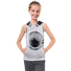 Washing Machines Home Electronic Kids  Sleeveless Hoodie by Jancukart