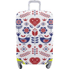 Scandinavian Folk Seamless Pattern Luggage Cover (large)