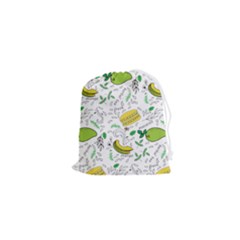 Hamburger With Fruits Seamless Pattern Drawstring Pouch (xs)