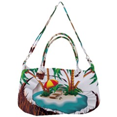 Coconut And Holiday Beach Food Removal Strap Handbag by Jancukart