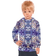 Amethyst Repeats Kids  Hooded Pullover by kaleidomarblingart