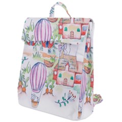 Easter Village  Flap Top Backpack by ConteMonfrey