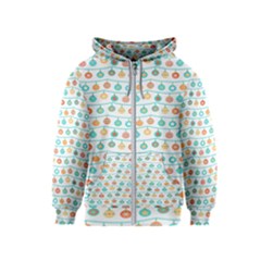 Christmas Textur Kids  Zipper Hoodie by artworkshop