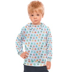 Christmas Textur Kids  Hooded Pullover by artworkshop