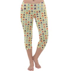 Christmas Textur 05 Capri Yoga Leggings