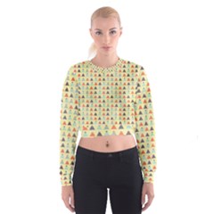 Christmas Textur 05 Cropped Sweatshirt by artworkshop