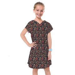 Carpet Symbols Kids  Drop Waist Dress by Gohar