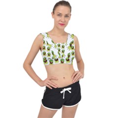 Kermit The Frog V-back Sports Bra by Valentinaart