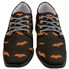 Bat Pattern Women Heeled Oxford Shoes by Valentinaart