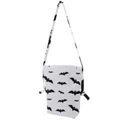 Bat Pattern Folding Shoulder Bag by Valentinaart