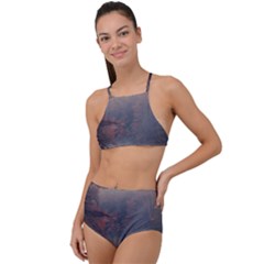 Morning River Forest Autumn Misty Morning Stream High Waist Tankini Set by danenraven