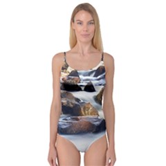 River Nature Stream Brook Water Rocks Landscape Camisole Leotard  by danenraven