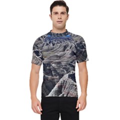 Badlands National Park Nature South Dakota Geology Men s Short Sleeve Rash Guard by danenraven