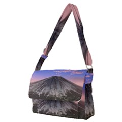 Mount Mountain Fuji Japan Volcano Mountains Full Print Messenger Bag (m) by danenraven