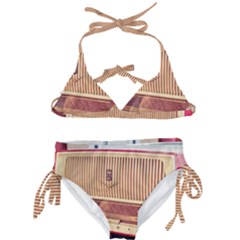 Radio Vintage Listen Retro Music Frequency Kids  Classic Bikini Set by danenraven