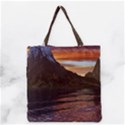 Sunset Island Tropical Sea Ocean Water Travel Grocery Tote Bag View1