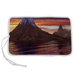 Sunset Island Tropical Sea Ocean Water Travel Pen Storage Case (s) by danenraven