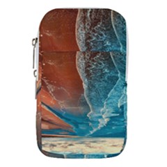 Sea Ocean Coastline Coast Sky Clouds Beach Sand Waist Pouch (large) by danenraven