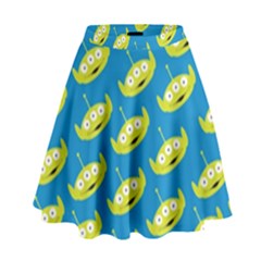 Pattern Aliens High Waist Skirt