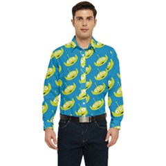 Pattern Aliens Men s Long Sleeve  Shirt