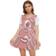 Im Fourth Dimension Saudi Tiered Short Sleeve Babydoll Dress by imanmulyana