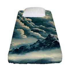 Mountains Alps Nature Clouds Sky Fresh Air Art Fitted Sheet (single Size) by Pakemis