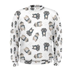 Cute Seamless Pattern With Koala Panda Bear Men s Sweatshirt by Pakemis