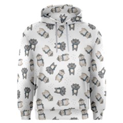 Cute Seamless Pattern With Koala Panda Bear Men s Overhead Hoodie by Pakemis