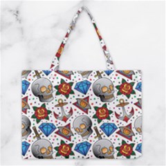 Full Color Flash Tattoo Patterns Medium Tote Bag by Pakemis