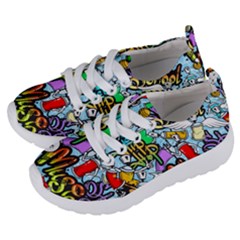 Graffiti Characters Seamless Patterns Kids  Lightweight Sports Shoes by Pakemis