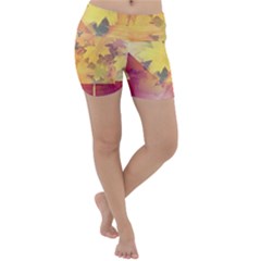 Colorful Nature Lightweight Velour Yoga Shorts