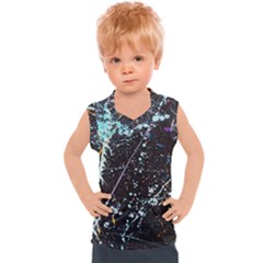 Abstract Colorful Texture Kids  Sport Tank Top