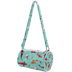 Pattern-with-koi-fishes Mini Cylinder Bag