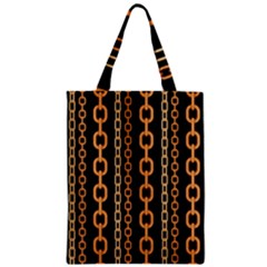 Gold-chain-jewelry-seamless-pattern Zipper Classic Tote Bag by Pakemis