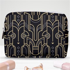 Art-deco-geometric-abstract-pattern-vector Make Up Pouch (medium) by Pakemis