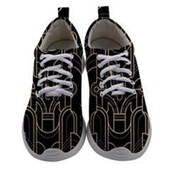 Art-deco-geometric-abstract-pattern-vector Women Athletic Shoes by Pakemis