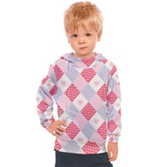 Cute-kawaii-patches-seamless-pattern Kids  Hooded Pullover