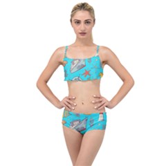 Colored-sketched-sea-elements-pattern-background-sea-life-animals-illustration Layered Top Bikini Set by Pakemis