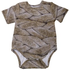 Boat Rope Close Up Texture Baby Short Sleeve Onesie Bodysuit by dflcprintsclothing