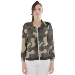 Camouflage Pattern Background Women s Windbreaker by artworkshop