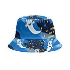 Halloween Ghosts Haunted House Inside Out Bucket Hat by artworkshop