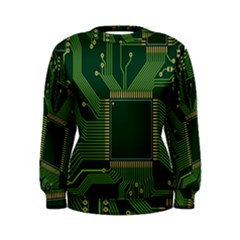 Technology Board Trace Digital Women s Sweatshirt by artworkshop